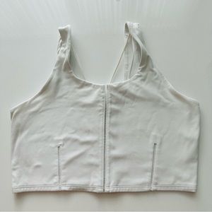 NIKE Yoga Sports Bra Tank White Dri Fit